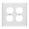 Pass & Seymour TradeMaster® 2-Gang Nylon Wall Plate 2 Duplex Receptacle Openings