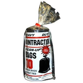 Contractor Bags, Black, 32 x 50-In., 10-Ct.