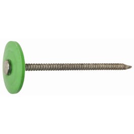 Fasn-Rite Galvanized Plastic-Cap Roofing Nails, 12 Gauge, 1.25-In., 250-Ct.