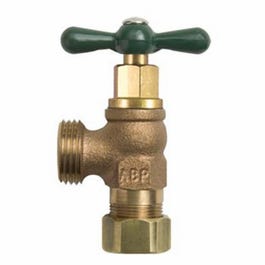 Boiler Drain, Lead-Free, 1/2-In. Copper Compression x 3/4-In. Hose