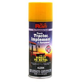 Rust-Preventative Enamel, Paint & Primer for Metal, Truck, Tractor, Implement & Equipment, Caterpillar Yellow, 12 oz. Spray