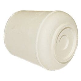 Furniture Leg Tip, Off White Rubber, 5/8-In.