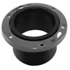 ABS/DWV Closet Flange, Hub End, Adjustable Ring, 4-In.