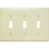 Wall Plate, 3-Toggle, Urea, Ivory