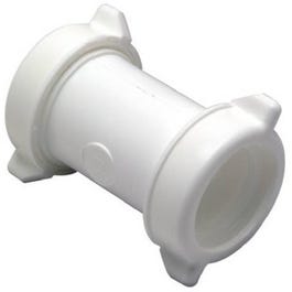 Lavatory/Kitchen Drain Coupling, White Plastic, 2-In.