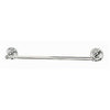 Rounded Towel Bar, Chrome, 24-In.