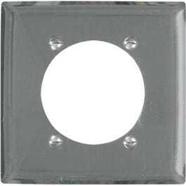 2-Gang Chrome Metal Wall Plate