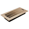 4 x 10-Inch Plastic Almond Contemporary Floor Register