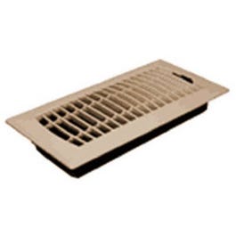 4 x 10-Inch Plastic Almond Contemporary Floor Register