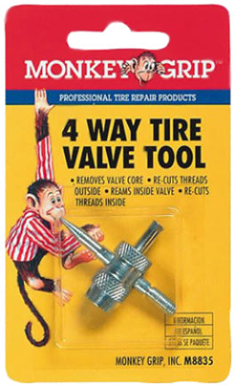 TIRE VALVE TOOL 4-WAY