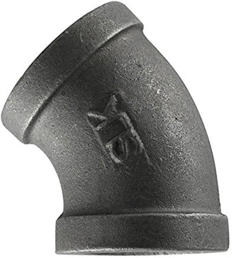 E45-114 ELBOW 1-1/4 BLACK 45DEG