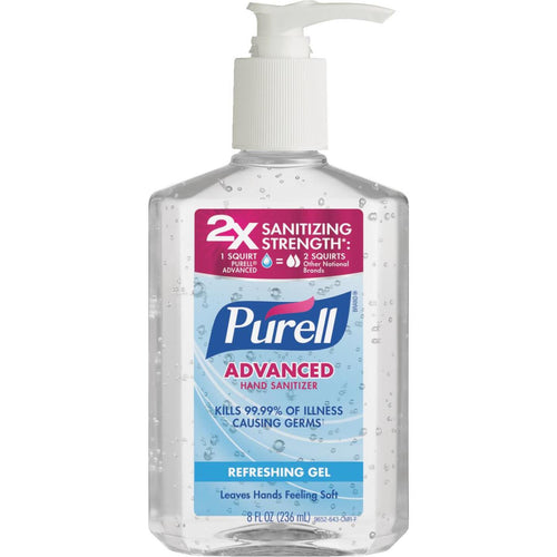 Purell 8 Oz. Gel Pump Bottle Hand Sanitizer