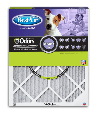 BestAir® Carbon Pet Filter Merv 11 Furnace Filter