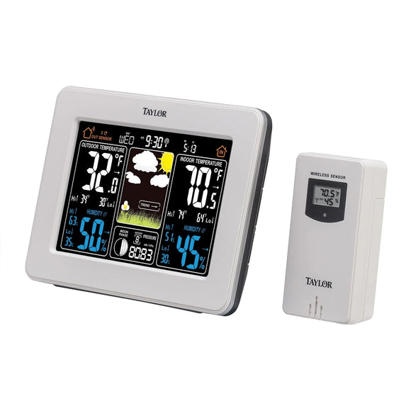Taylor Digital Deluxe Color Weather Forecaster