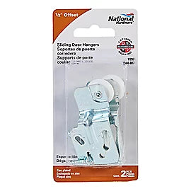 National Hardware Sliding Door Hanger Zinc Plated  Visual Pack