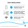 GE Cync Smart Light Switch On/Off Button Style, No Neutral Wire Required Smart Switch, 2.4 GHz WiFi Works with Amazon Alexa and Google Home, White (1 Pack)