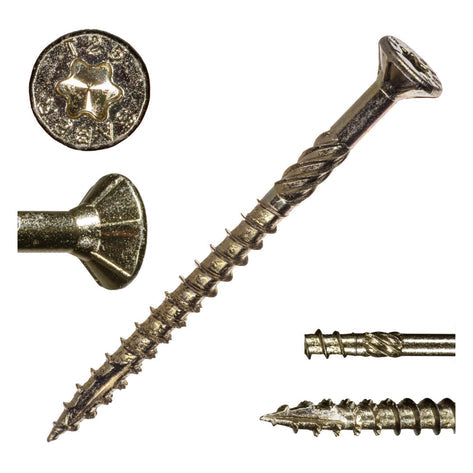 Monster Fastener Star Drive Yellow Zinc SaberDrive® Multi-Purpose Interior Screws