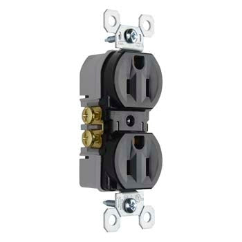 Legrand-Pass & Seymour Trademaster® 15A 125V Tamper-Resistant Duplex Receptacle, Black