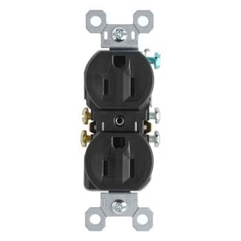 Legrand-Pass & Seymour Trademaster® 15A 125V Tamper-Resistant Duplex Receptacle, Black