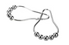 Moda At Home Chrome Roller Shower Curtain Hooks