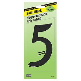 Address Number, Satin Black Zinc, 4-In., 5