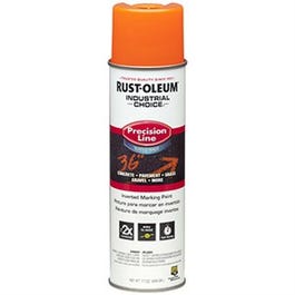 Industrial Choice Precision Line Marking Spray Paint, Fluorescent Orange, 17-oz.