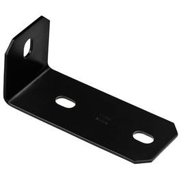 Corner Brace, Black Steel, 6.8 x 1/8-In.