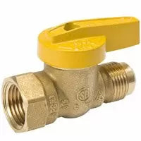 B & K Industries Gas Ball Valve - Straight 15/16” x 3/4”