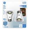 LED Spot Light Bulbs, Warm White, Clear, 385 Lumens, 5.5-Watts, 2-Pk.