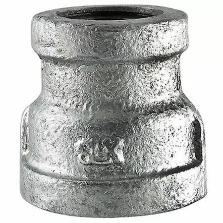 B & K Industries Galvanized Reducing Coupling 150# Malleable Iron Threaded Fittings 2