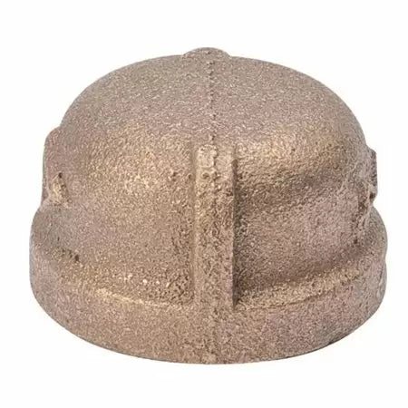 B & K Industries Red Brass Pipe Cap 3/8 in.