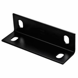 Corner Brace, Black, 2.1 x 7 x 1/8-In.