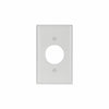 Eaton Cooper Wiring Single Receptacle Wallplate, Ivory