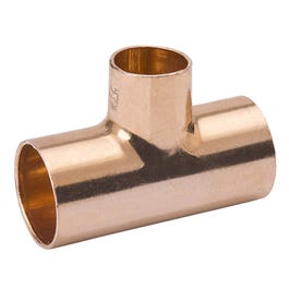 Pipe Tee, Wrot Copper, 3/4 x 3/4 x 1/2-In.