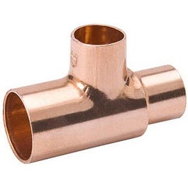 Pipe Fitting, Wrot Copper Tee, 3/4 x 1/2 x 1/2-In.