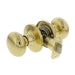 Ultra Hardware Sturbridge Flat Ball Knob Passage, Polished Brass Finish (Polished Brass Finish)