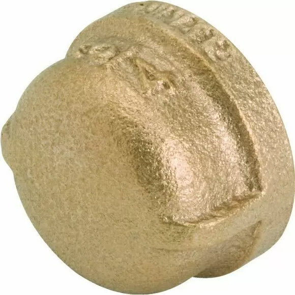 B & K Industries Red Brass Pipe Cap 3/4 in.