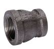 B & K Industries Black Reducing Coupling 150# Malleable Iron Threaded Fittings 3/4 x 1/4