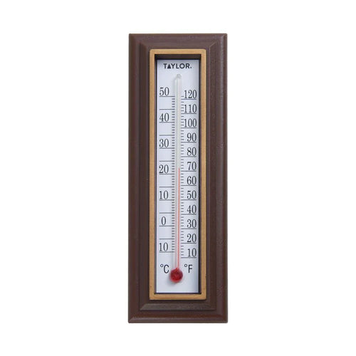 Taylor 6½ Wood Grain Indoor Thermometer