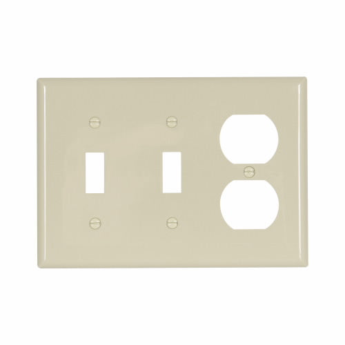 Eaton Cooper Wiring Combination Wallplate, Ivory