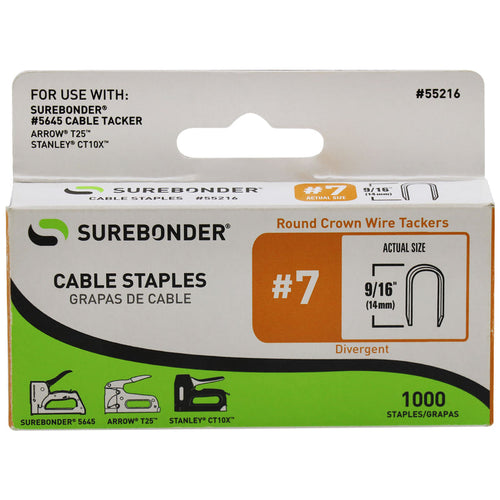 Surebonder 55216 #7 Round Crown Wire Tacker Staples