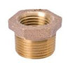 B & K Industries Hex Bushing 125# Red Brass Threaded Fittings 3/8in x 1/8in