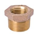 B & K Industries Hex Bushing 125# Red Brass Threaded Fittings 3/8in x 1/4in