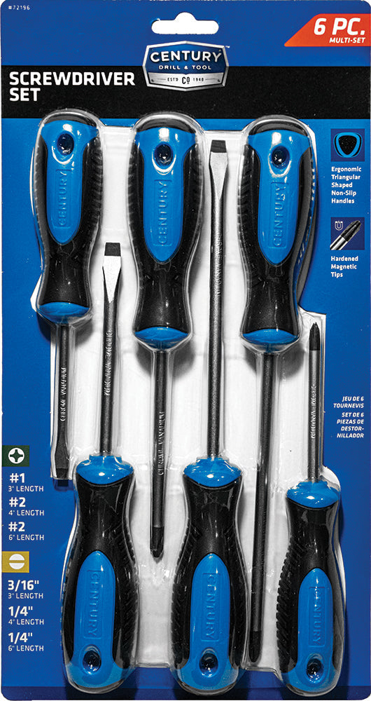 Century Drill And Tool 6 Piece Screwdriver Bit Set (6 Piece)