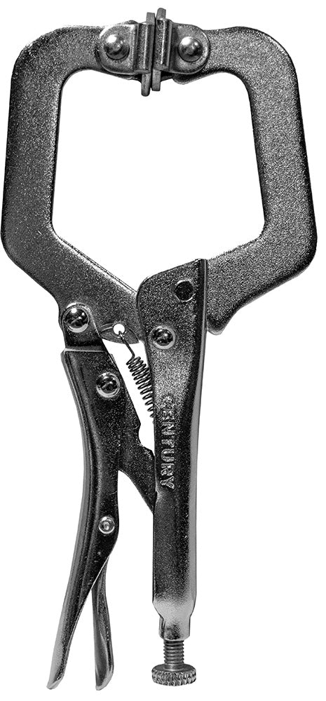 Century Drill And Tool 6″ Locking C-Clamp With Swivel Pads (6