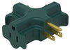 Woods® 3-Outlet Green Power Adapter (Green)