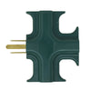 Woods® 3-Outlet Green Power Adapter (Green)