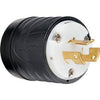 Locking Plug, Black & White, 20A, 125/250-Volt