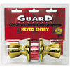 Guard Security Classic Tulip Style Entry Keyed Alike in 3's Polished Brass (Polished Brass)