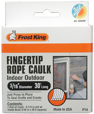 CAULK BOX 90FT GRAY ROPE